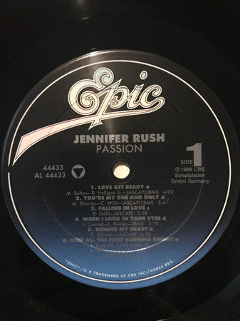 Jennifer Rush Passion 1988 Pop Rock (Vinyl)