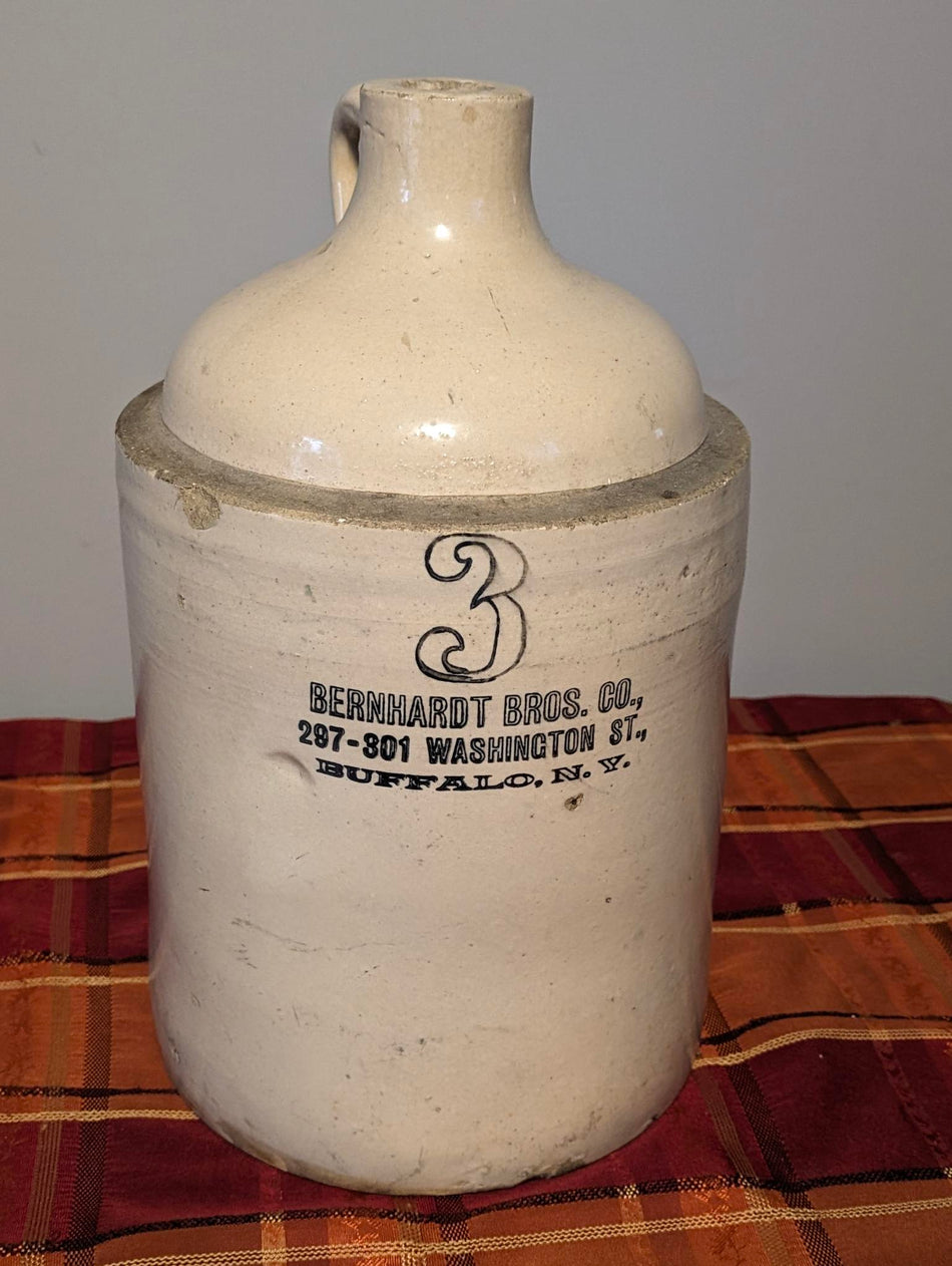 Bernhardt Bros Co (Buffalo , N.Y.) # 3 Stone Jug - In great shape