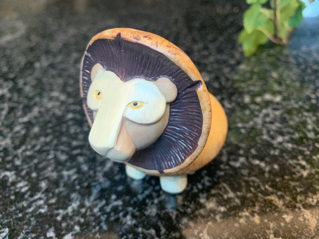 Enesco Rare Home Grown Anthropomorphic Mushroom Lion Animal Figurine NO BOX