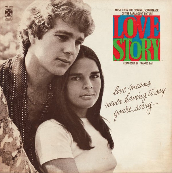 Francis Lai – Music From The Original Soundtrack Of The Paramount Picture Love Story- 1970- Jazz, Stage & Screen Style: Theme, Score, Easy Listening (vinyl)