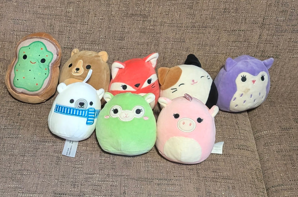 8 Squishmallows Mini - 4 Inch Soft Mini Plush ( Older Release ) & Great  Bag