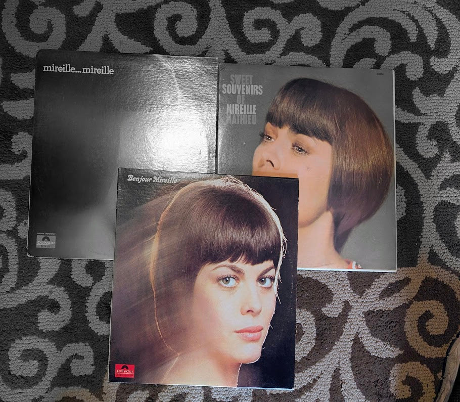 3 Mireille Mathieu Albums - all are mint - One Price !