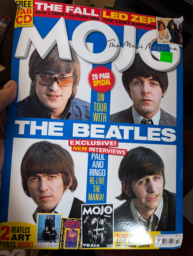 MOJO Magazine Oct 2016 The Beatles Collectors Cover + Beatles Art And CD Inside