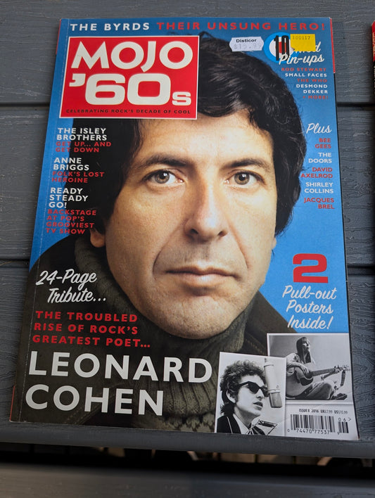 MOJO Magazine #8  2016 Leonard Cohen -28 page Tribute /Joni Mitchell & Bob Dylan Pullout