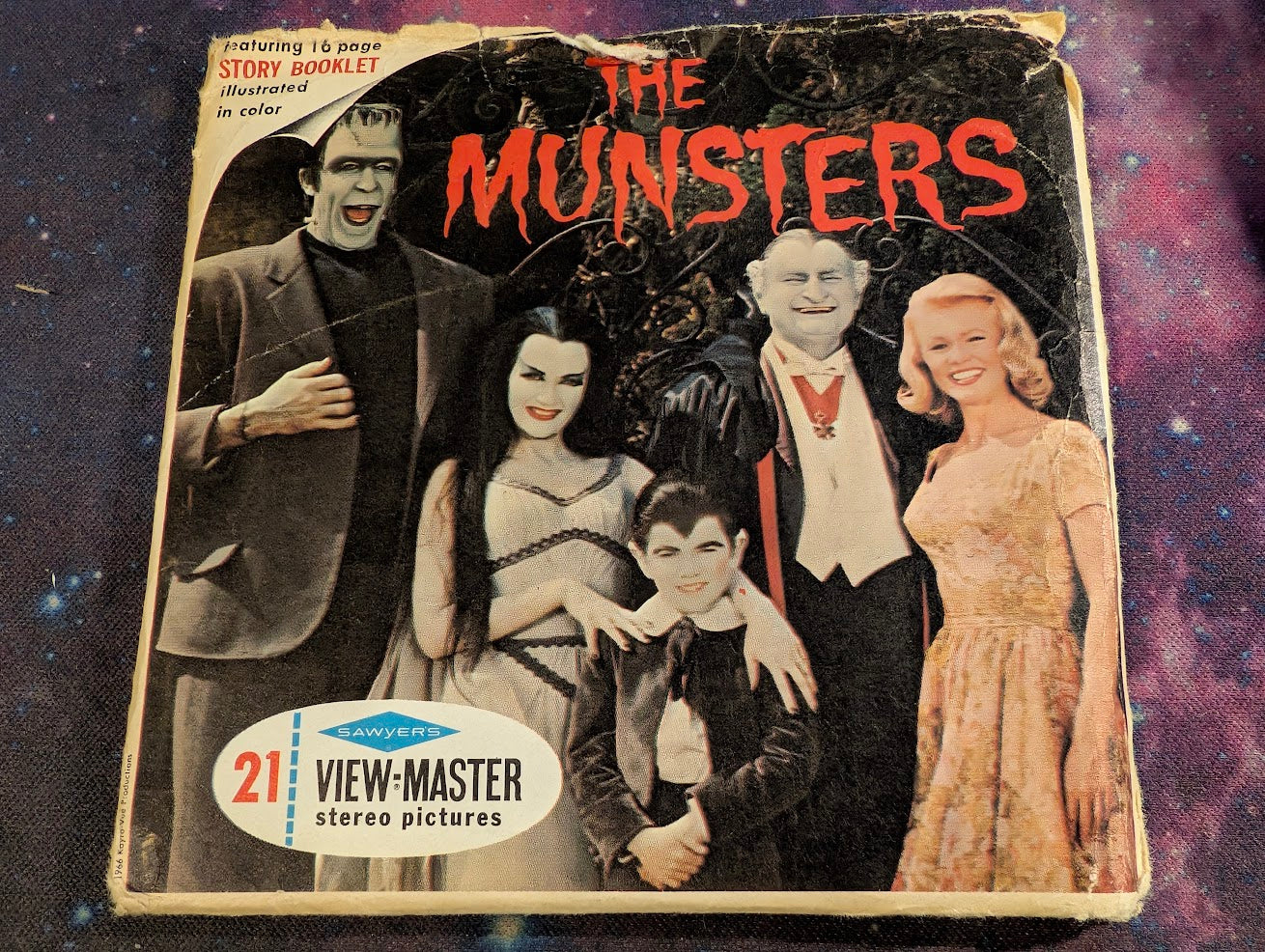 Sawyer's B481 The Munsters TV Show Herman view-master 3 REEL (used) Complete