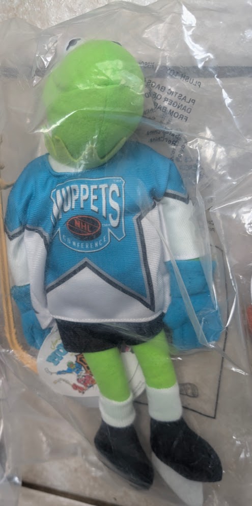 4 VINTAGE 1995 MUPPETS NHL HOCKEY 12" PLUSH NIP