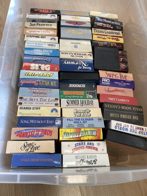 Large VHS Musical Theatre Collection, 370 VHS Tapes NMint