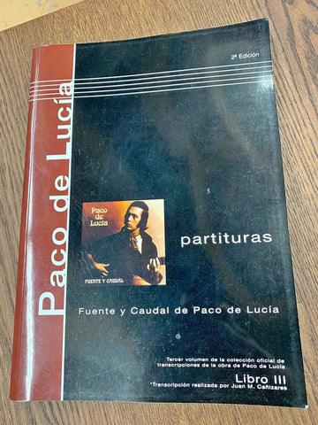 Paco de Lucia tab transcription book - Fuente y Caudal
