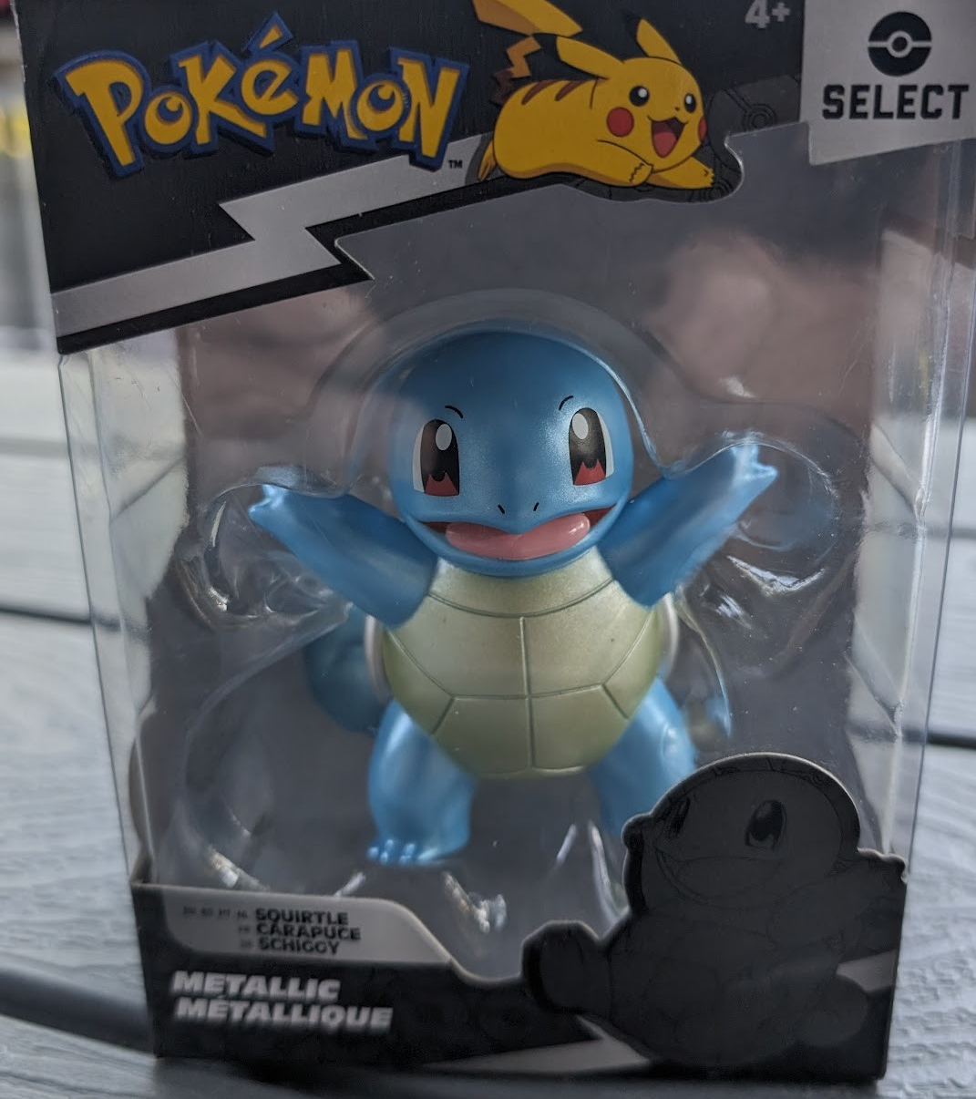 Jazwares Pokemon Select Metallic Squirtle 3" Battle Figure NEW