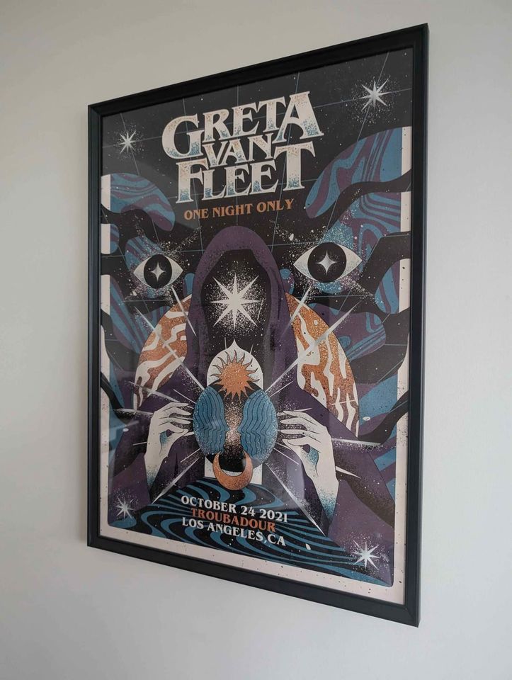 6 Canvas Rock Band Posters on Canvas - Never Mounted