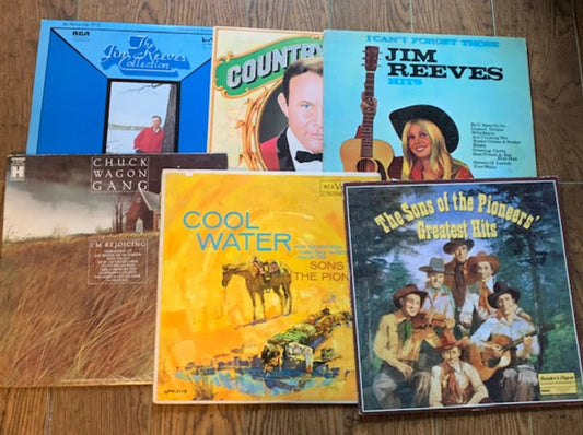 JIM REEVES COLLECTION ( 3 albums & Sons of Pioneers )﻿ as pictured - LOT SALE # 28