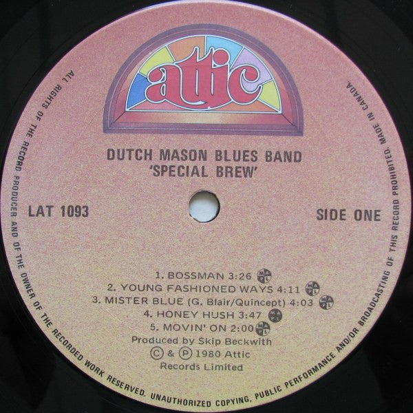 Dutch Mason Blues Band ‎– Special Brew -1980- Blues Rock (vinyl)