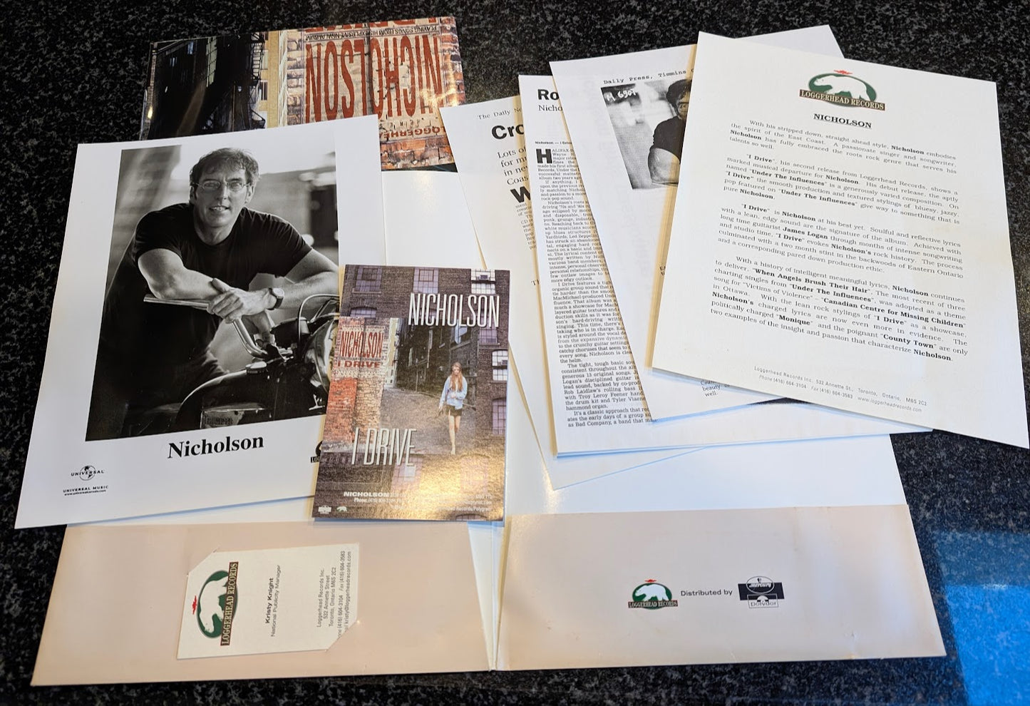 Wayne Nicholson Rare 1998 Press Kit - Very Rare & Complete