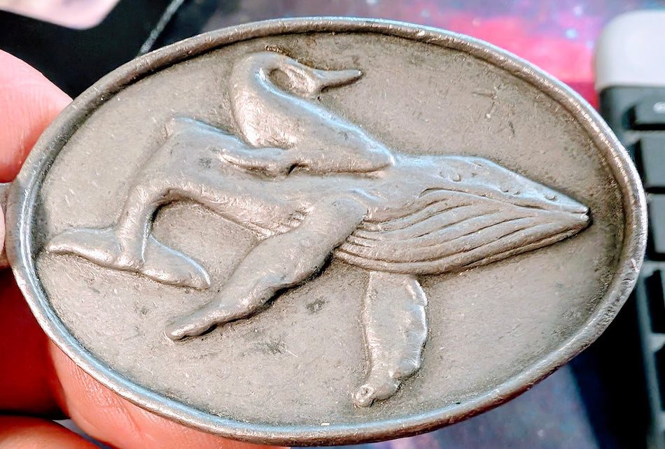 1989 Wildlife Federation Conservation Vintage 1989 Belt Buckle