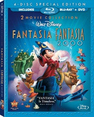 Fantasia / Fantasia 2000 (Four-Disc Blu-ray/DVD Combo) New / Sealed