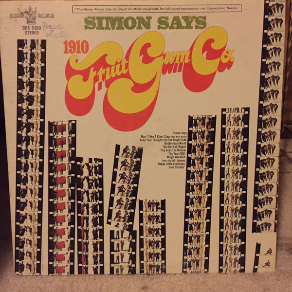 1910 Fruitgum Company ‎– Simon Says -1968- Bubblegum (vinyl