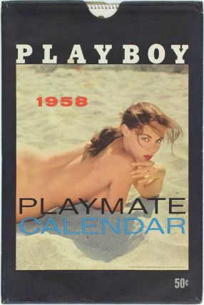 1958 Playboy - Playmate Calendar w/ packaging -3 months missing