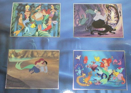 Walt Disney - Commemorative- 4 Lithographs - The Little Mermaid