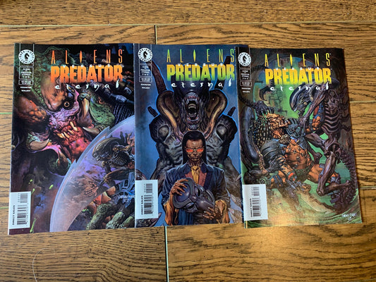 Aliens versus Predator Eternal Comic Set 1-2-3 Glenn Fabry