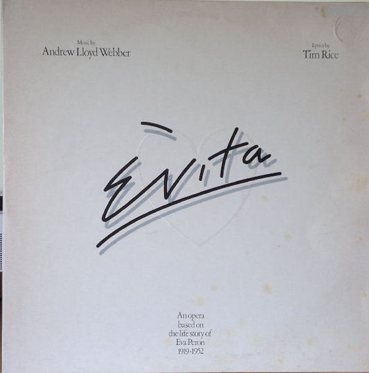 Andrew Lloyd Webber And Tim Rice ‎– Evita - 2 lps- Rock, Pop, Stage & Screen Style: Lounge, Musical, Ballad (Vinyl)