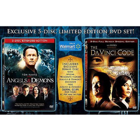 Angels & Demons / The Da Vinci Code (Bilingual) New sealed 5 disc set ( Walmart Exclusive Offer)