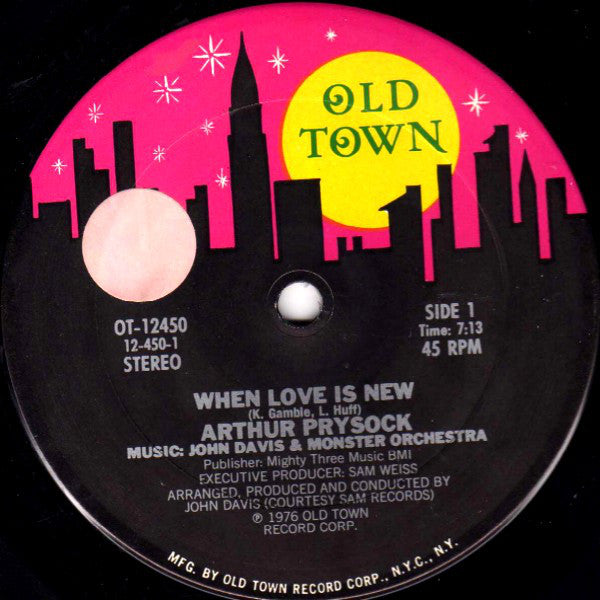 Arthur Prysock When Love Is New - 1976- Funk / SoulVinyl, 12", 45 RPM
