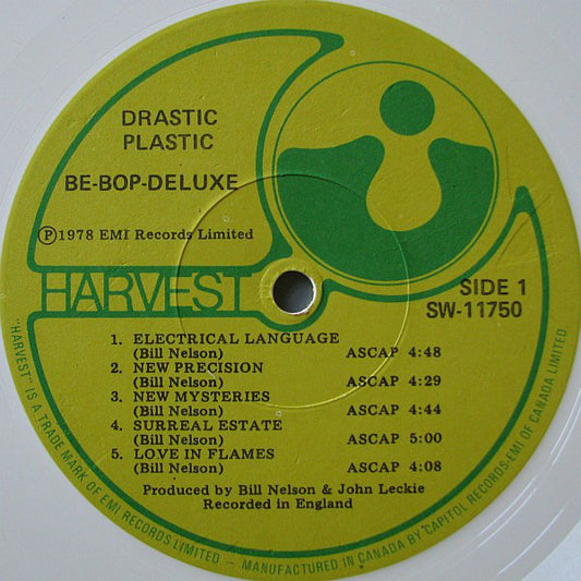 Be-Bop Deluxe ‎– Drastic Plastic - 1978- Rock & Roll, Pop Rock, Synth-pop (Clearance Vinyl)