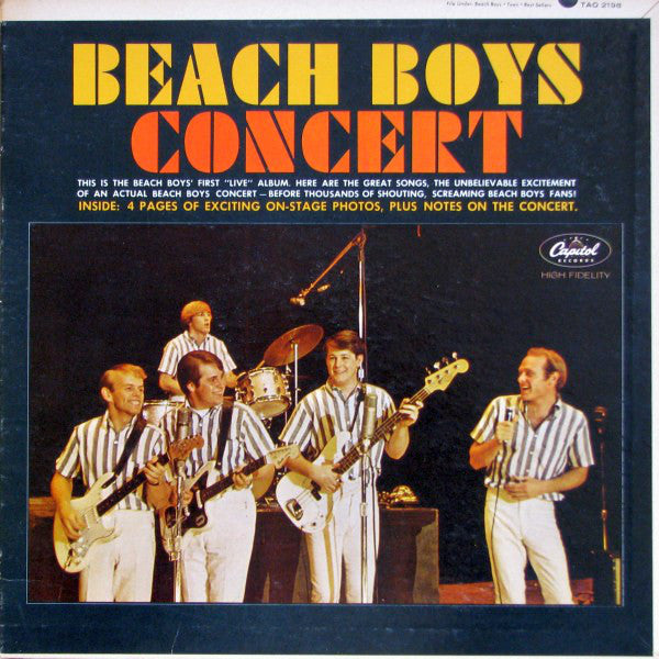 Beach Boys ,The  ‎– Concert -1963-  Surf, Pop Rock ( clearance vinyl ) NO COVER