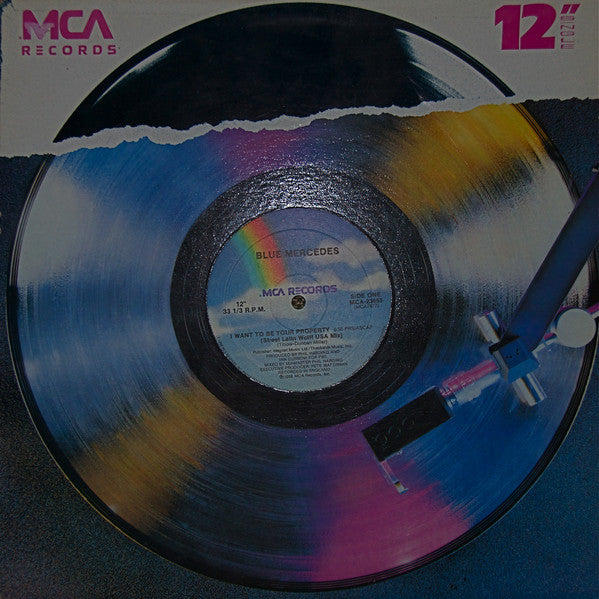 Blue Mercedes ‎– I Want To Be Your Property -1987- Vinyl, 12", 33 ⅓ RPM, Maxi-Singl
