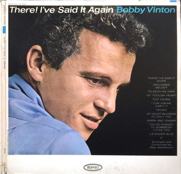Bobby Vinton ‎– There! I've Said It Again - 196-pop rock (vinyl)