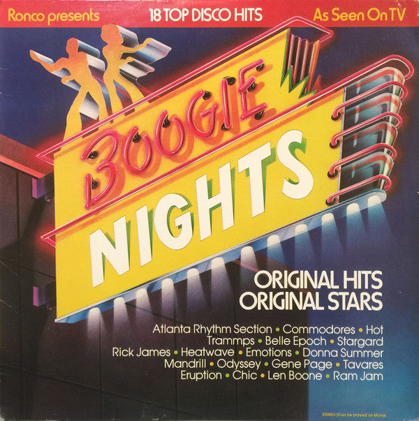 Boogie Nights - Rick James, Mandrill ,Hit, Chic , Ram Jam + (Vinyl)