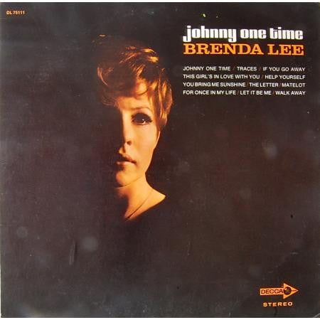 Brenda Lee ‎– Johnny One Time -1969- Folk, World, & Country ( vinyl)