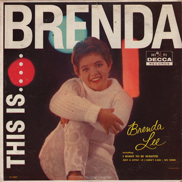 Brenda Lee ‎– This Is Brenda - 1960- Rockabilly, Rock & Roll (vinyl)