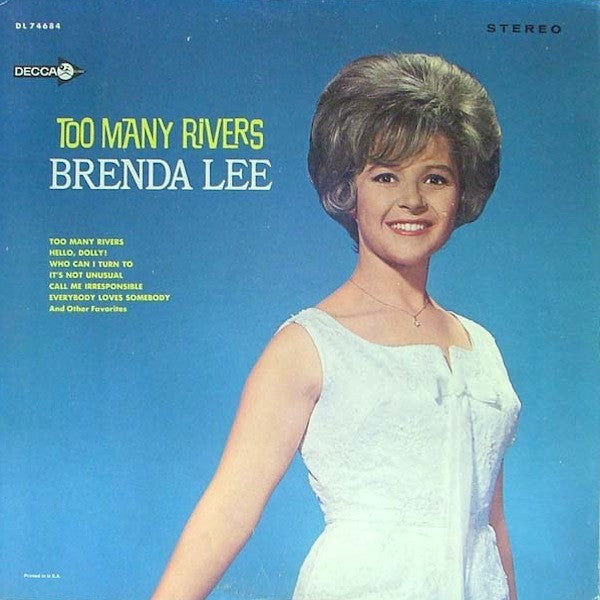 Brenda Lee ‎– Too Many Rivers - 1965-Folk, World, & Country (vinyl)
