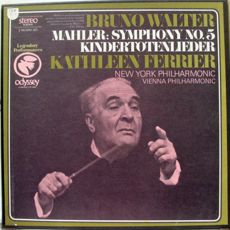 Bruno Walter, New York Philharmonic Orchestra*, Vienna Philharmonic Orchestra*, Kathleen Ferrier / Mahler* ‎– Symphony No. 5 / Kindertotenlieder - 2lps Classical (vinyl)