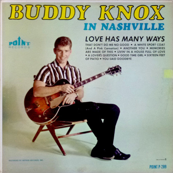 Buddy Knox ‎– Buddy Knox In Nashville - 1965 - Rare  Rockabilly (vinyl)