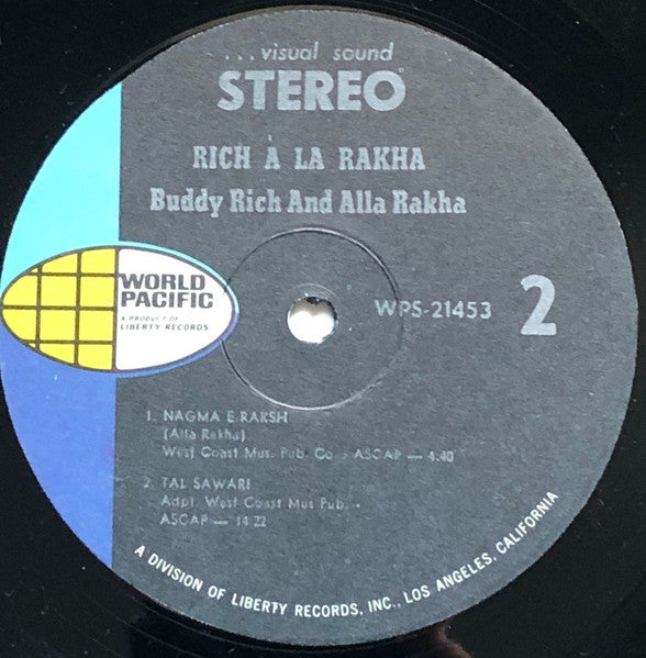 Buddy Rich And Alla Rakha – Rich À La Rakha - 1968-Folk, World, & Country (Rare Vinyl)