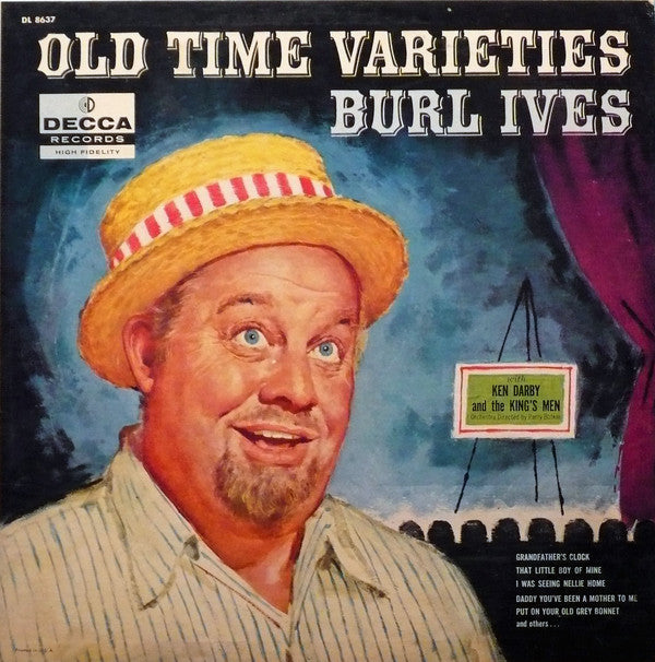 Burl Ives ‎– Old Time Varieties - 1958 pop (vinyl)