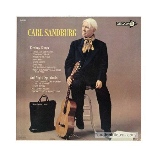 Carl Sandburg ‎– Cowboy Songs And Negro Spirituals -1962- Folk (rare vinyl)