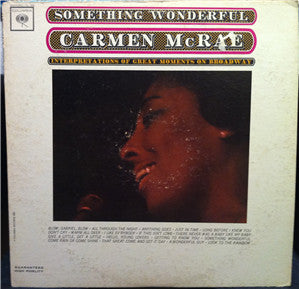 Carmen McRae – Something Wonderful - 1963-jazz- (Vinyl) Sealed New