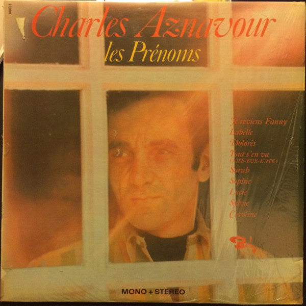 Charles Aznavour ‎– Les Prénoms -1968 - Chansons (vinyl)