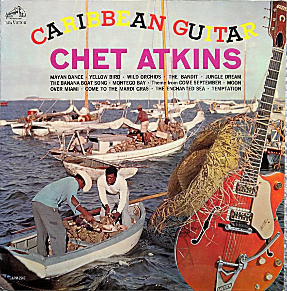 Chet Atkins ‎– Caribbean Guitar - 1962- Latin , Calypso, Folk (Rare Vinyl)