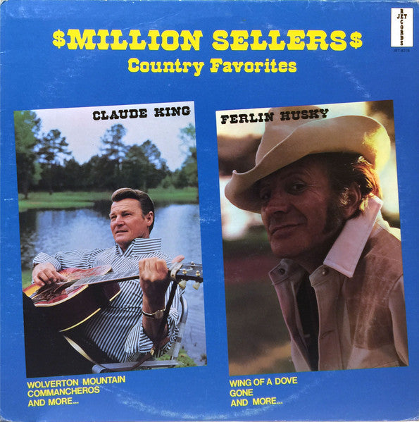 Claude King - Ferlin Husky – $Million Sellers$ 1982-	Folk, World, & Country (vinyl)