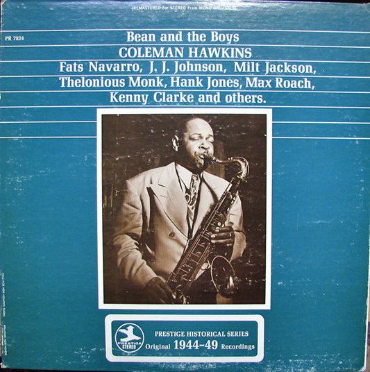 Coleman Hawkins ‎– Bean And The Boys- 1972 - JazzBop (Vinyl)