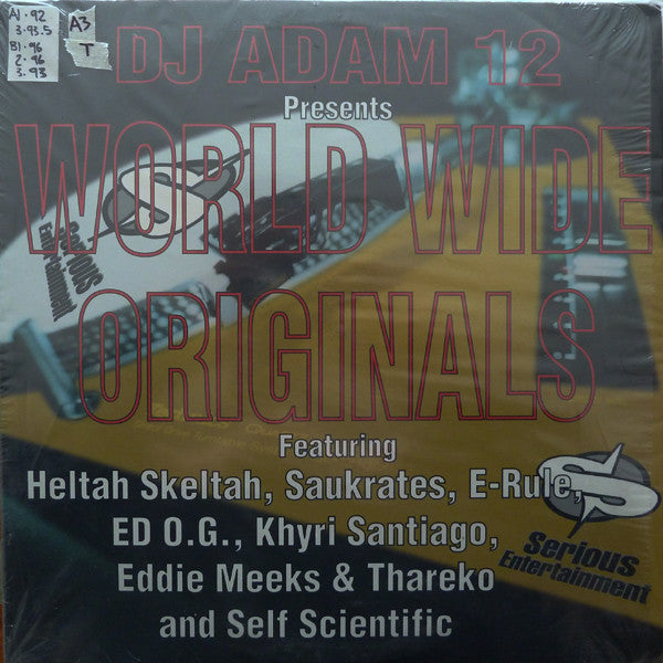DJ Adam 12 ‎– Presents World Wide Originals-1998- Hip Hop (vinyl)