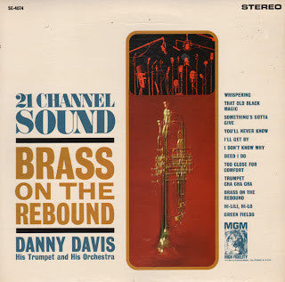 Danny Davis, His Trumpet And His Orchestra ‎– Brass On The Rebound (vinyl) jazz