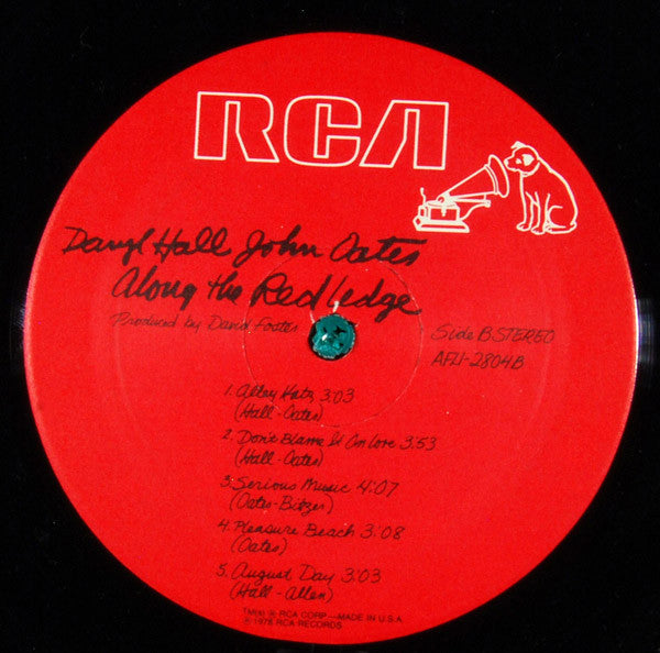 Daryl Hall & John Oates ‎– Along The Red Ledge -1978- Pop Rock (Vinyl)