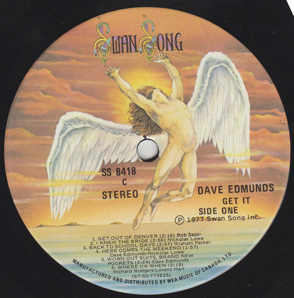 Dave Edmunds ‎– Get It - Rock Style: Rock & Roll, Classic Rock -1977- (vinyl)