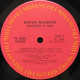 Dave Mason ‎– Mariposa De Oro - 1978-Rock (Vinyl)