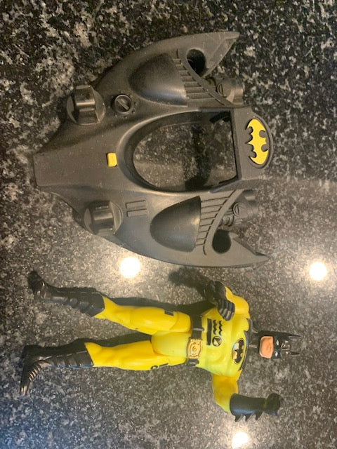 1990 Batman Returns Deep Dive Batman Kenner action figure Incomplete